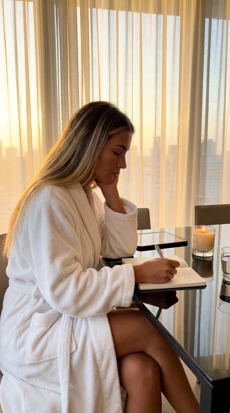 Journaling at Sunset - Reconstruction